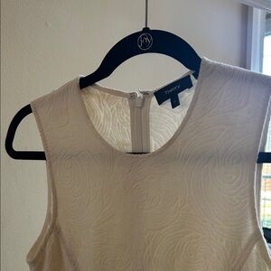 Theory Ivory Floral Pattern Sleeveless Top